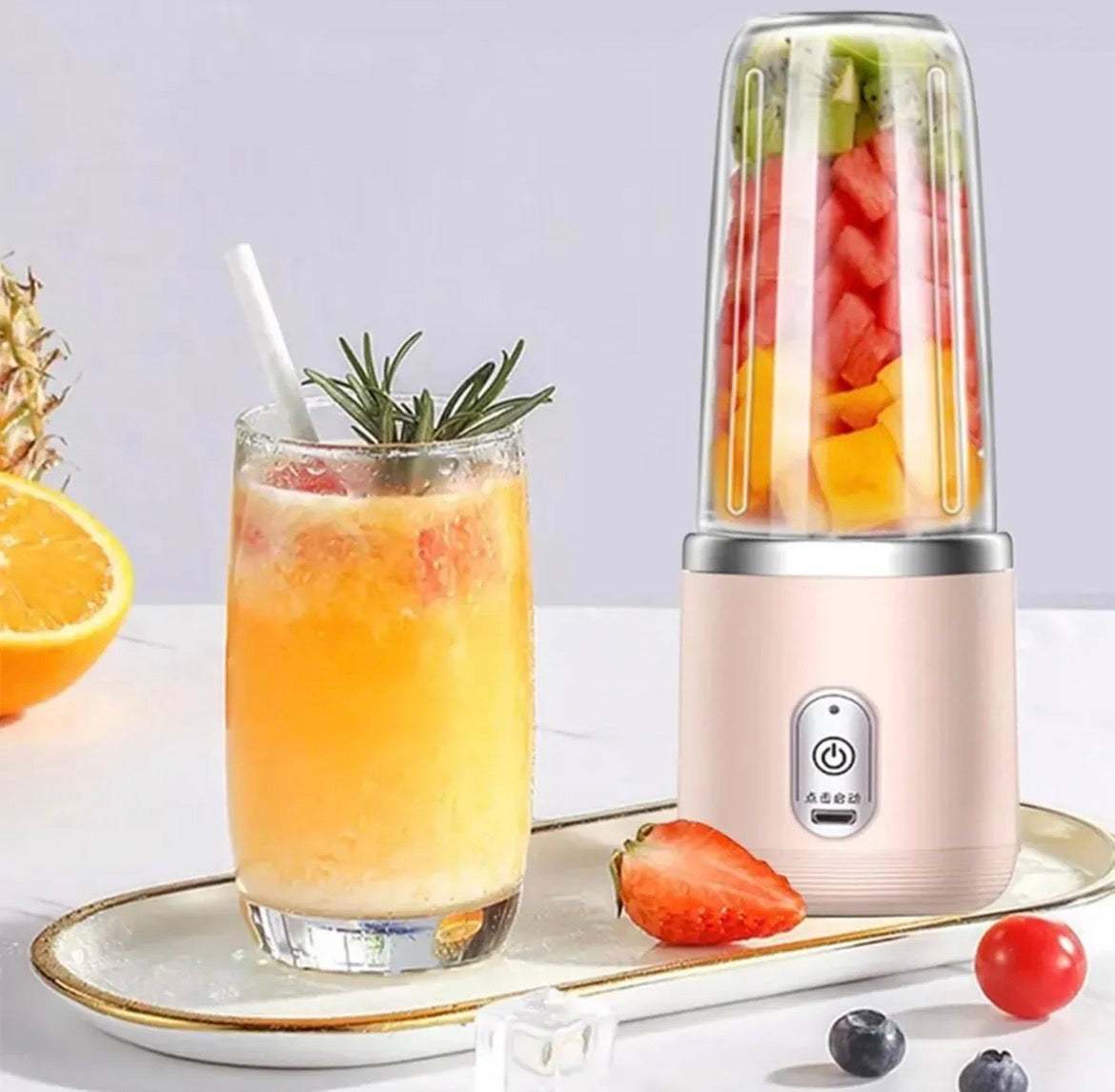 Batidora Licuadora Juguera Portátil Usb Recargable 400ml
