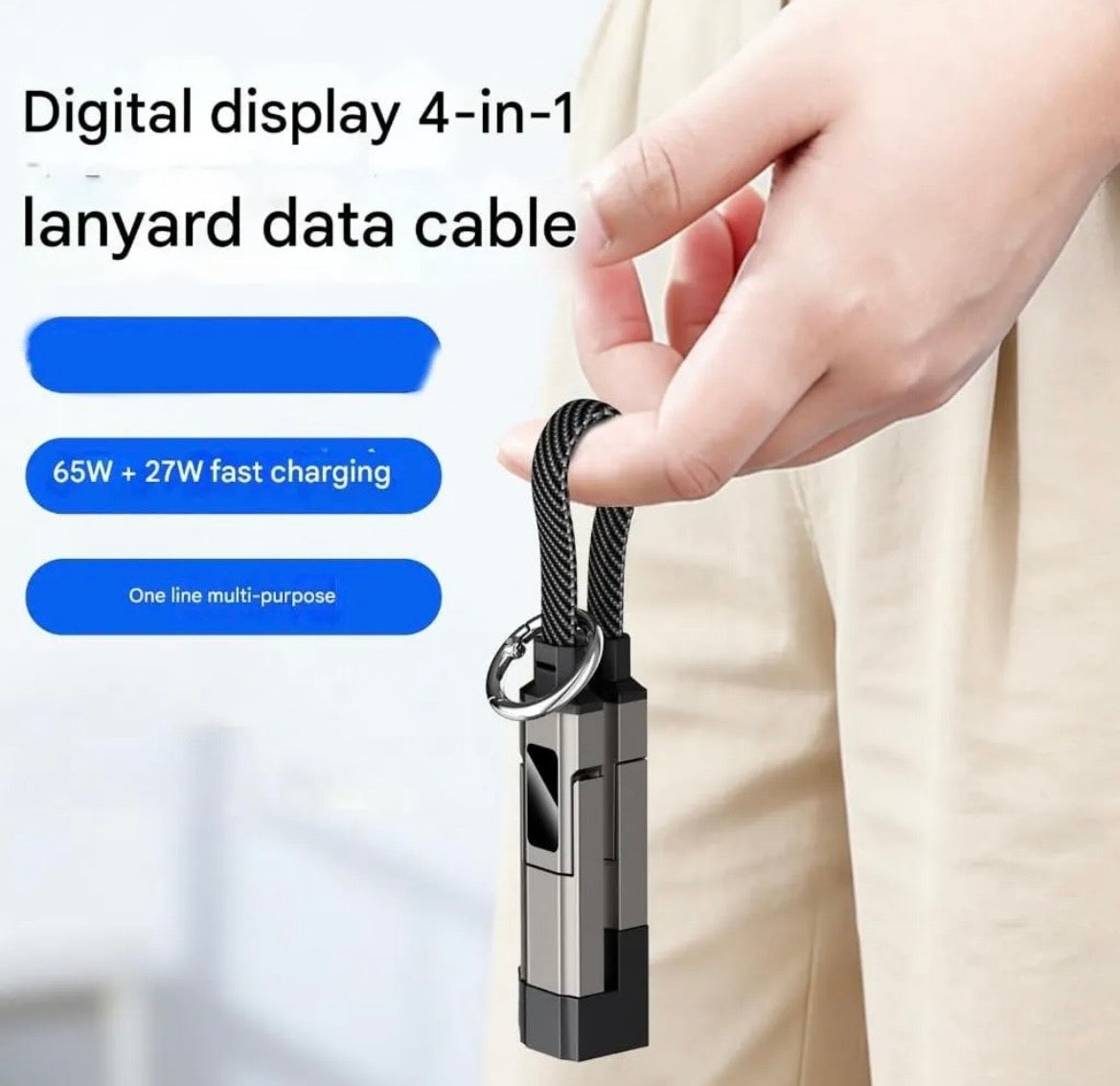 Llavero Cable Cargador Y Datos Para Celular