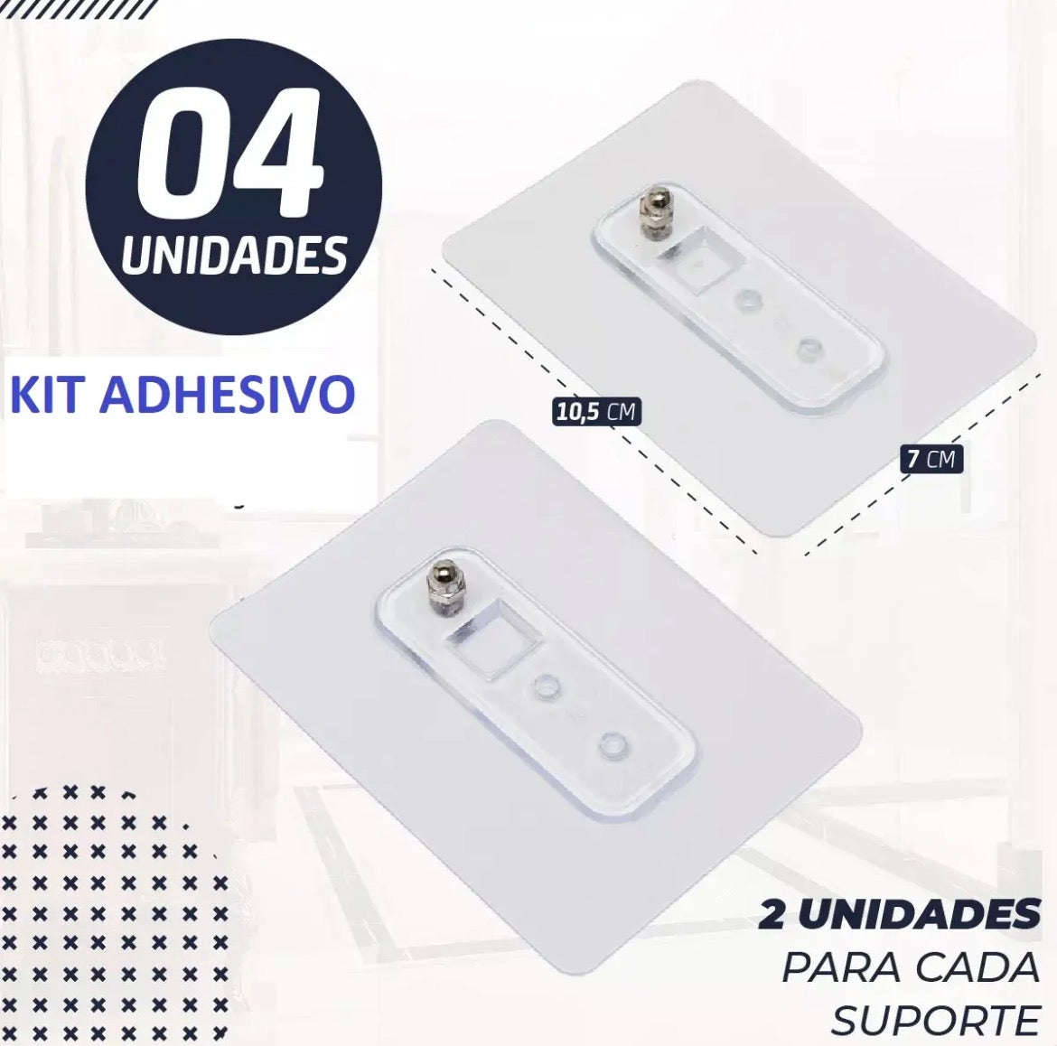 Pack x2 Estantes Repisas Con Adhesivos Para Ducha, Baño y Cocina – Organizador Baño Ducha Metálico Negro Mate con Instalación sin Perforaciones Estante Shampoo Jabonera Levys Bazar